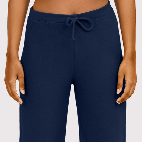 Envie Relaxed Fit Wide Leg Baggy Pant – NVTP8016 (Navy Melange)