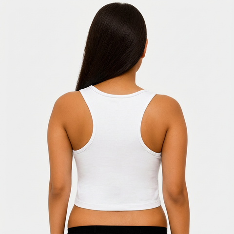 Envie Regular Fit U Neck Short Length Camisole Tank Top - NVC3033 (White)