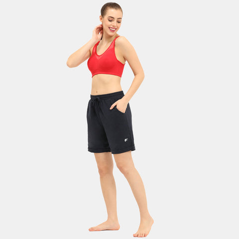 Envie Loose Fit Thigh Length Shorts - NVS5022 (Navy)