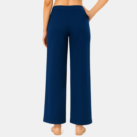 Envie Regular Fit Wide Leg Baggy Pant – NVTP8017 (Majolica Blue)