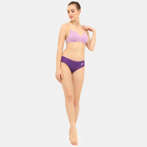 Envie Padded Non-Wired 3/4th Coverage Backless Bra - NVB1032 (Violet)