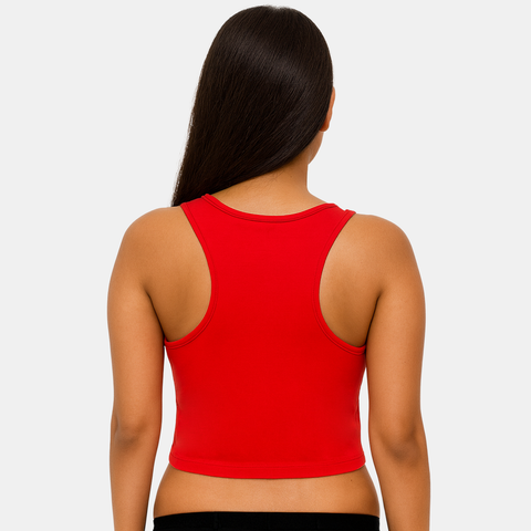 Envie Regular Fit U Neck Short Length Camisole Tank Top - NVC3033 (True Red)