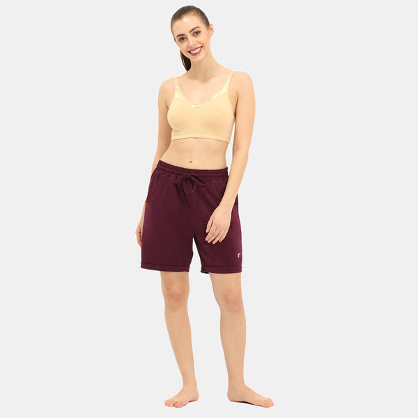 Envie Loose Fit Thigh Length Shorts - NVS5022 (Plum)