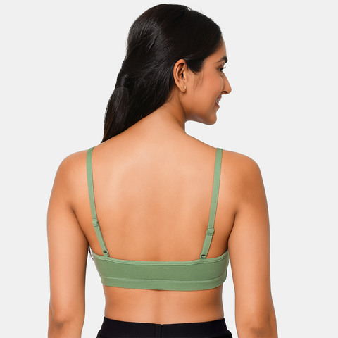 Envie Girls Non-Padded Non-Wired Full Coverage Beginners Bra - NVGB1008 (Fair Green)