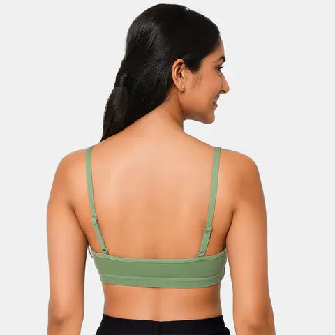 Fair green beginners bra Envie girls non padded non wired full coverage comfortable training bra for daily wear
