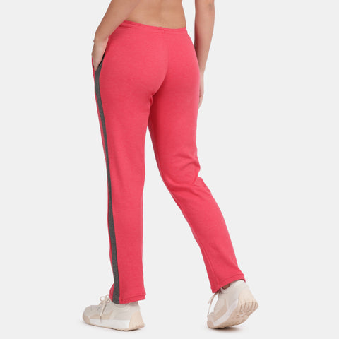 Envie Regular Fit Ankle Length Track Pant - NVTP8002 (Red Anthra)