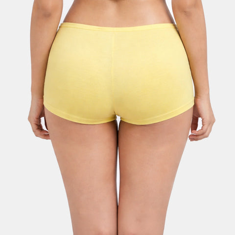 Envie Regular Fit Mid Rise Boyshorts - NVS5018 (Yellow)