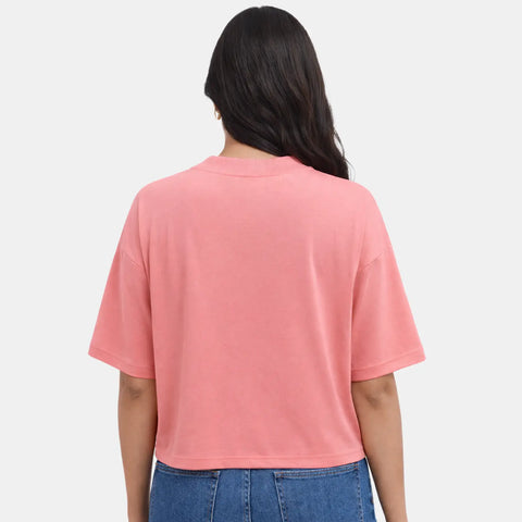 Envie Relaxed Fit Short Sleeve T-Shirt - NVTS1002 (Peach)