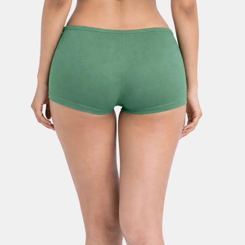 Envie Regular Fit Mid Rise Boyshorts - NVS5018 (Fair Green)