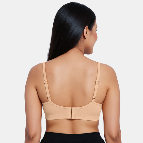 Envie Padded Non-Wired 3/4th Coverage Lace Bra - NVB1151 (Nude)