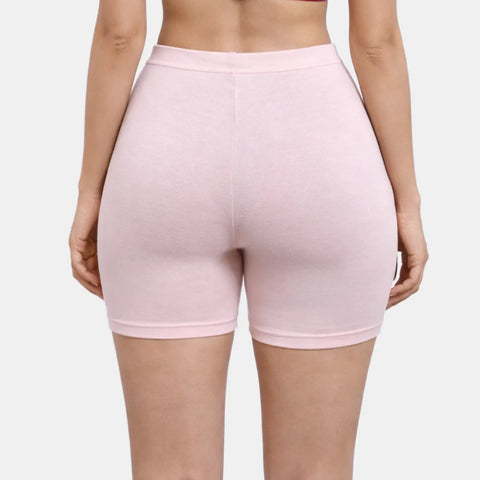Envie Hugged Fit Thigh Length Cycling Shorts - NVS5019 (Salmon Rose)