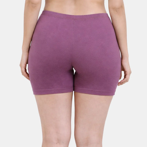 Envie Hugged Fit Thigh Length Cycling Shorts - NVS5019 (Violet Quartz)