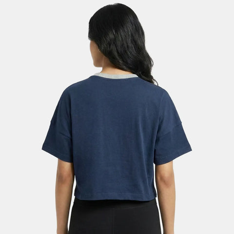 Envie Relaxed Fit Short Sleeve T-Shirt - NVTS1002 (Navy Melange)