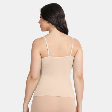 Envie Regular Fit Scoop Neck Short Length Camisole - NVC3031 (Nude)