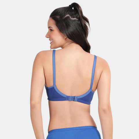 Envie Non-Padded Non-Wired 3/4th Coverage Minimiser Bra - NVB1024 (Sapphire)