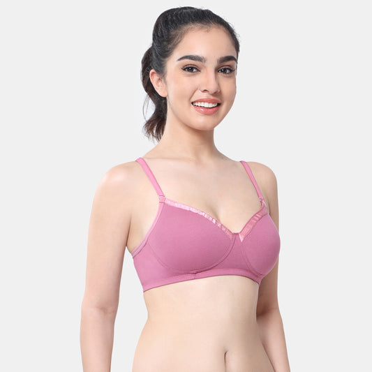 Envie Padded Non-Wired 3/4th Coverage T-Shirt Bra - NVB1007 (Light Wine)