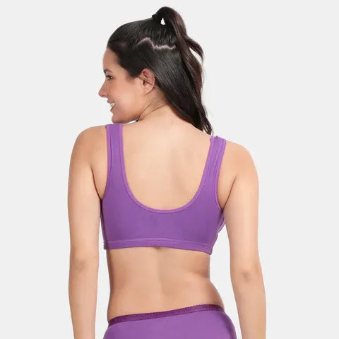 Envie Pack of 2 Non-Padded Non-Wired Full Coverage Sleeping Bra - NVB1022 (Purple)