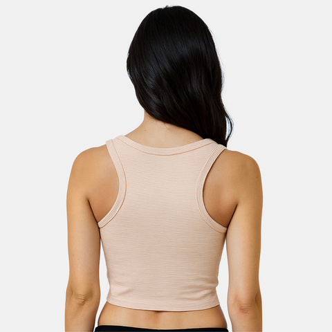 Envie Regular Fit U Neck Short Length Camisole - NVC3032 (Nude)