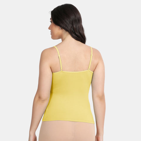 Envie Regular Fit Scoop Neck Short Length Camisole - NVC3031 (Yellow)