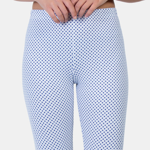 Envie Hugged Fit 3/4th Length Printed Capri - Assorted - NVCP6002 (Pink)