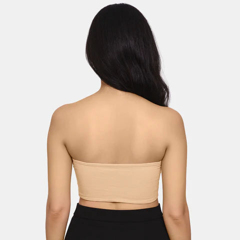 Best nude bandeau bra India Envie NVB1144 non padded non wired medium coverage strapless bra for western wear
