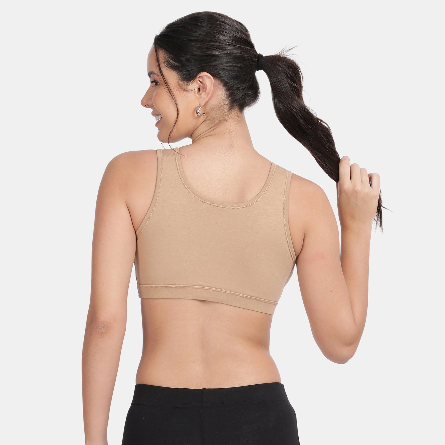 Envie Padded Non-Wired 3/4th Coverage Racerback Sports Bra - NVB1124