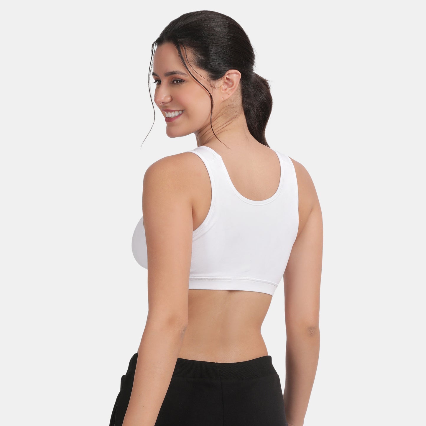 Envie Padded Non-Wired 3/4th Coverage Racerback Sports Bra - NVB1124