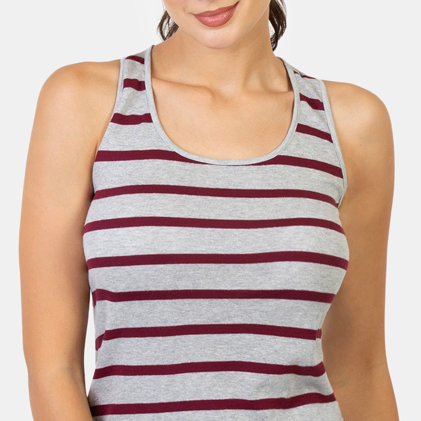 Envie Relaxed Fit Racerback Short Length Tank Top - NVC3009