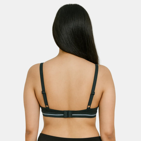 Envie Padded Wired 3/4th Coverage Demi Cup Bra (Pack of 3) - NVBDEMI (Black - Dark Purple - Light Purple)