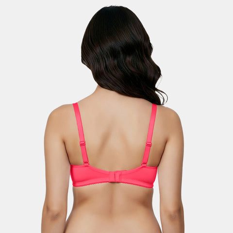 Envie Padded Non Wired Moulded 3/4th Coverage T-shirt Bra - NVB1143 (Rosebite)