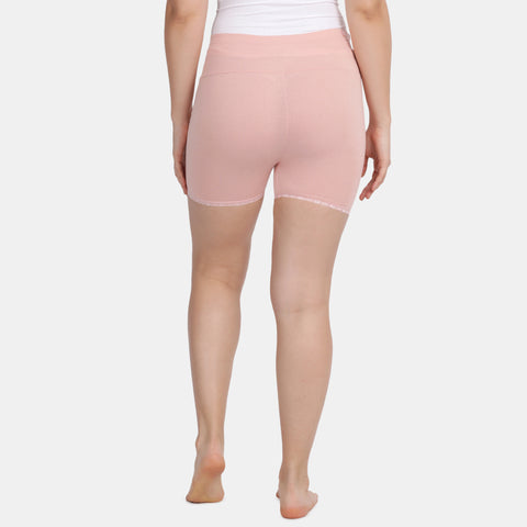 Envie Hugged Fit Maternity Lace Shorts - NVS5031 (Peach)