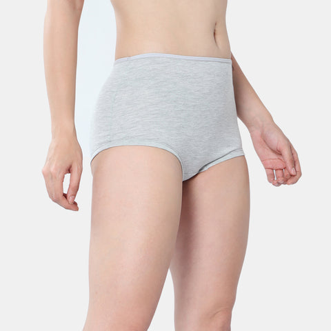 Envie Midrise Hugged Fit Comfort Boyshorts - NVS5027 (Grey Melange)