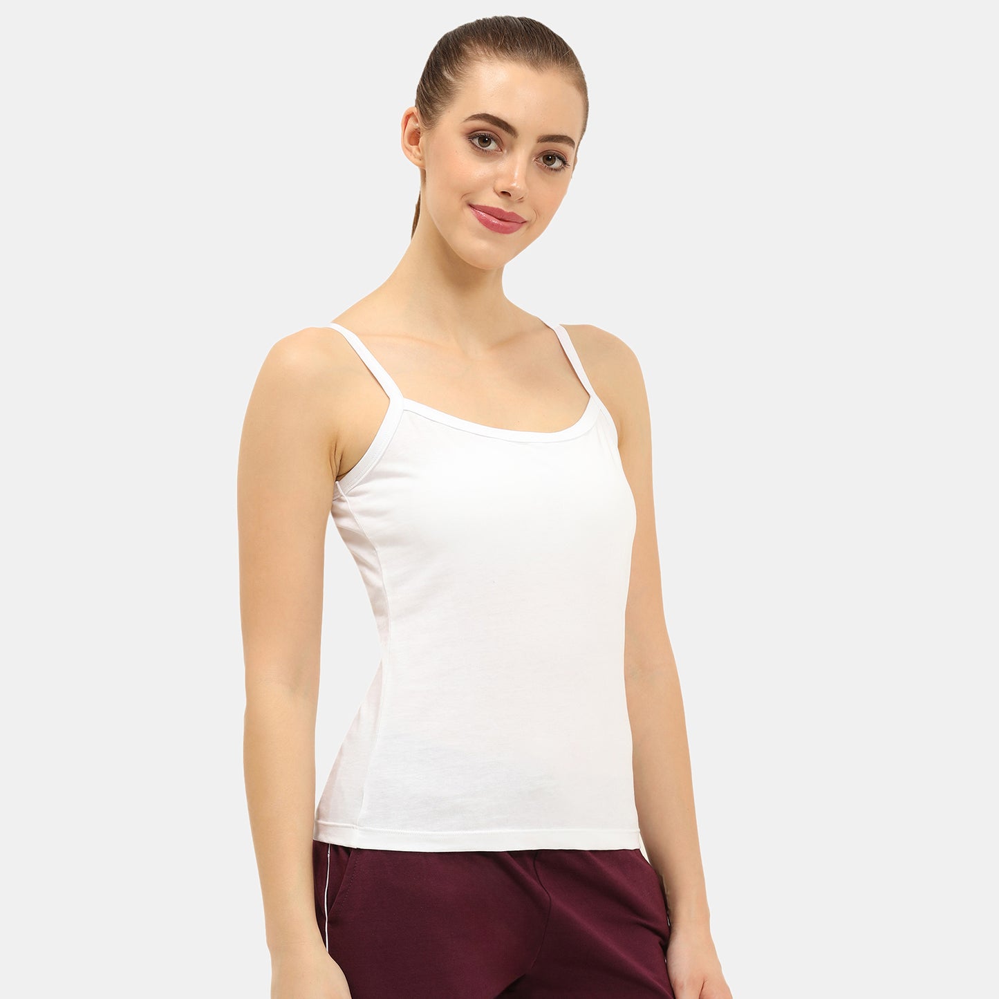 Envie Regular Fit Round Neck Short Length Basic Camisole - NVC3021