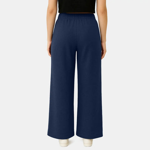 Envie Relaxed Fit Wide Leg Baggy Pant – NVTP8016 (Navy Melange)