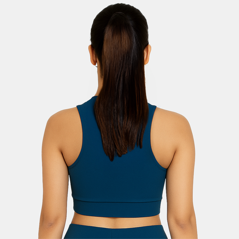 Envie Padded Non-Wired Full Coverage Sports Bra - NVB1122 (Majolica Blue)