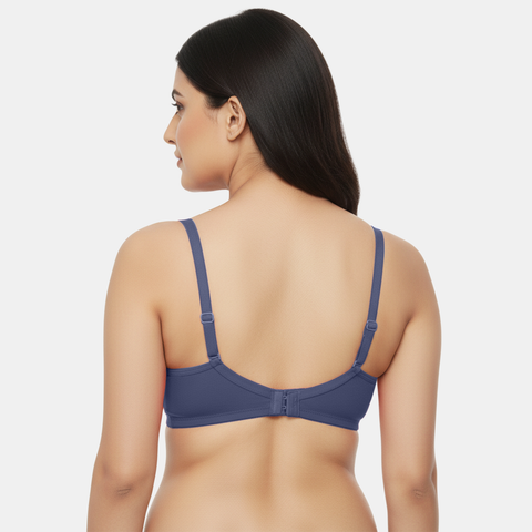 Envie Non-Padded Non-Wired 3/4th Coverage Minimiser Bra - NVB1139 (Dark Denim)