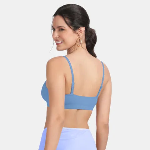 Powder blue beginners bra Envie girls non padded non wired full coverage comfortable training bra for daily wear