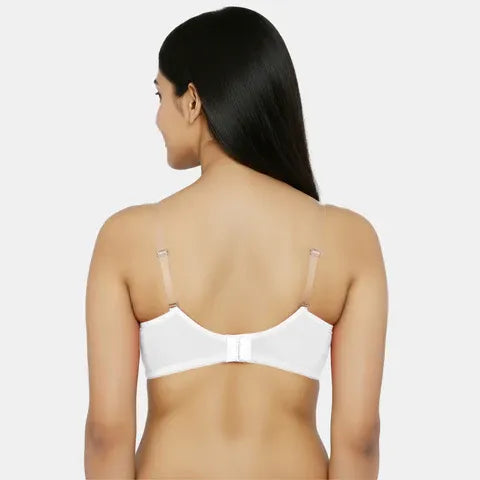 White 3/4th coverage minimiser bra Envie non padded non wired smooth daily wear lingerie