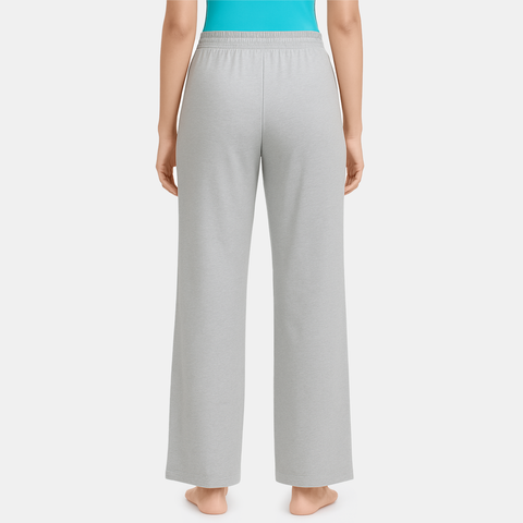 Envie Relaxed Fit Wide Leg Baggy Pant – NVTP8016 (Grey Melange)