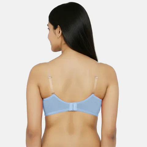 Envie NVB1136 powder blue minimiser bra non padded non wired 3/4th coverage bra