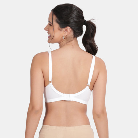 Envie Non-Padded Non-Wired 3/4th Coverage Maternity Bra - NVB1116 (White)