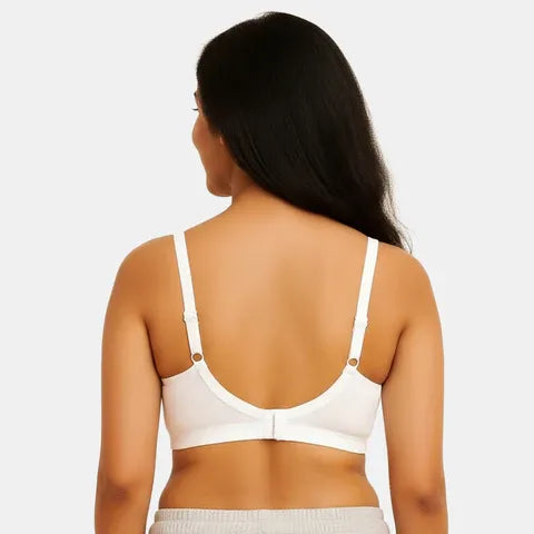 Envie women’s white T-shirt bra non padded non wired 3/4th coverage soft support bra