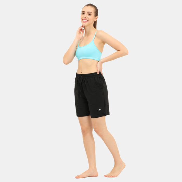 Envie Loose Fit Thigh Length Shorts - NVS5022 (Black)