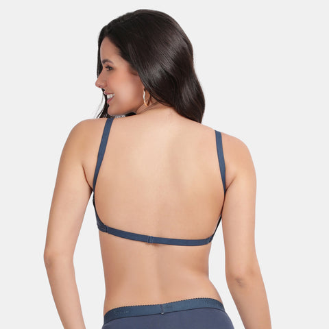 Envie Padded Non-Wired 3/4th Coverage Backless Bra - NVB1121 (Dark Denim)