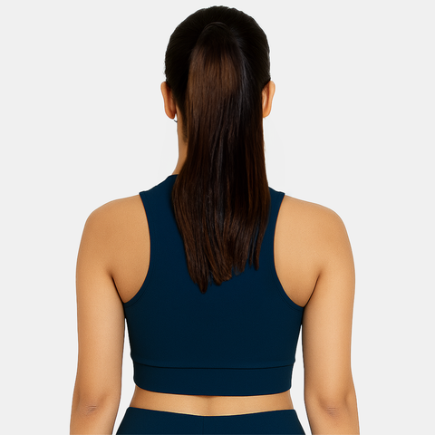 Envie Padded Non-Wired Full Coverage Sports Bra - NVB1122 (Navy)