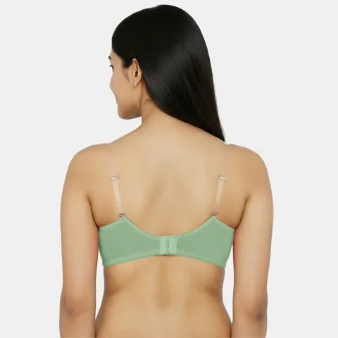 Soft fair green minimiser bra Envie cotton spandex non padded comfortable bra for women