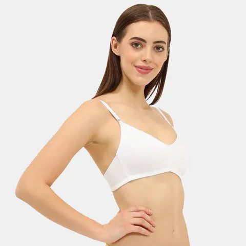 Seamless white t shirt bra Envie full coverage non wired non padded lightweight invisible bra for women