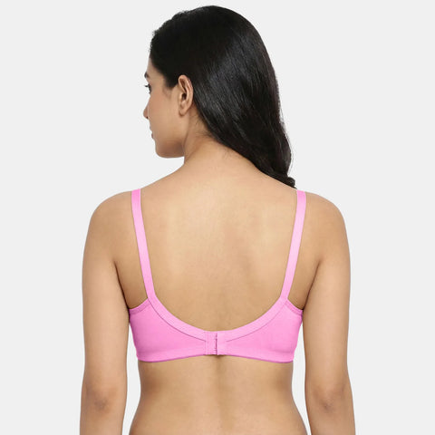 Envie Non-Padded Non-Wired 3/4th Coverage T-Shirt Bra - NVB1002 (Pink)