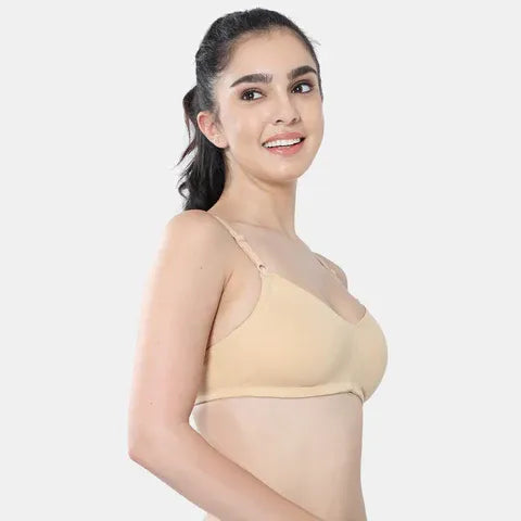 Envie non padded non wired full coverage t shirt bra NVB1084 nude seamless smooth invisible everyday comfort bra for women