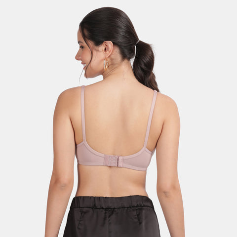 Envie Non-Padded Non-Wired 3/4th Coverage Lace Bra - NVB1133 (Mauve Mist)
